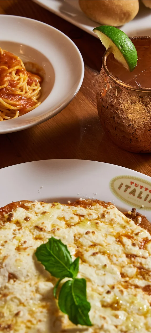 Plate of Italian food