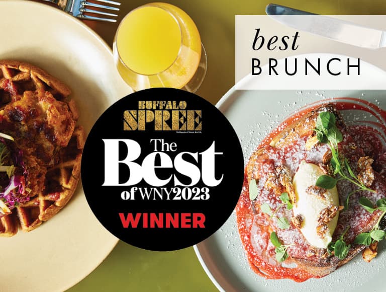 Patina 250 - Winner of the Best Brunch in Buffalo Spree's annual The Best of WNY 2023