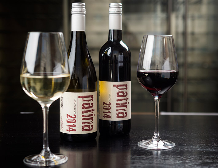 Bottles of wine served at Patina 250 in downtown Buffalo