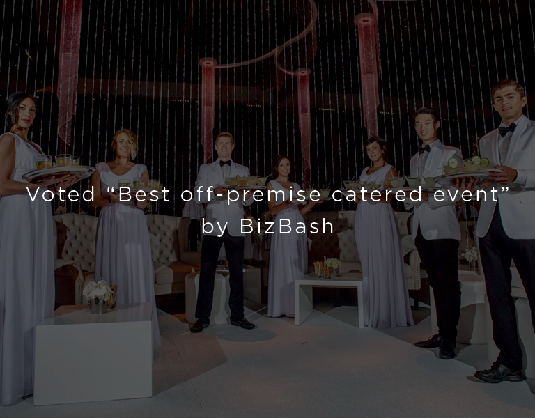 voted best off premise catered event by bizbash