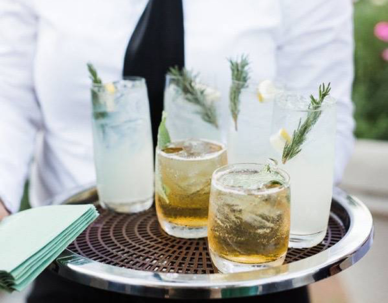 cocktails being served