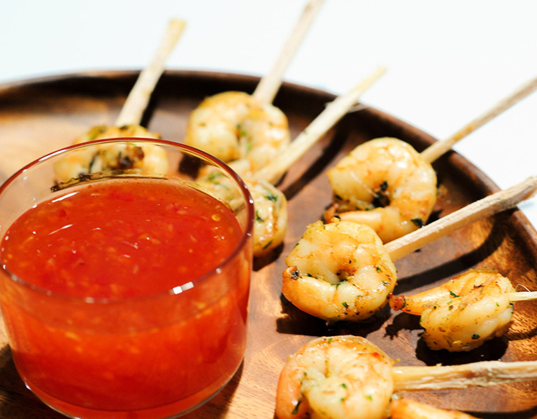 Shrimp with chili sauce