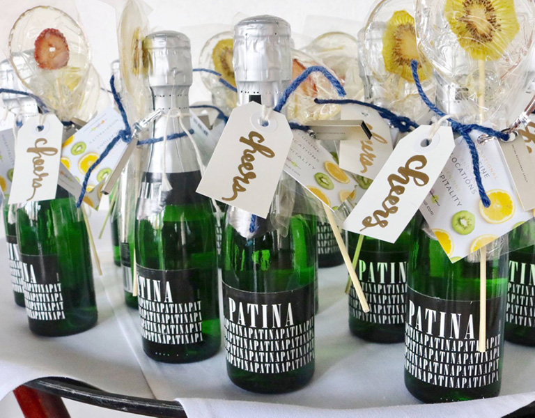 mini champagne bottles