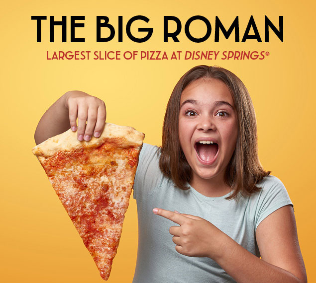 The Big Roman - Largest Slice of Pizza at Disney Springs