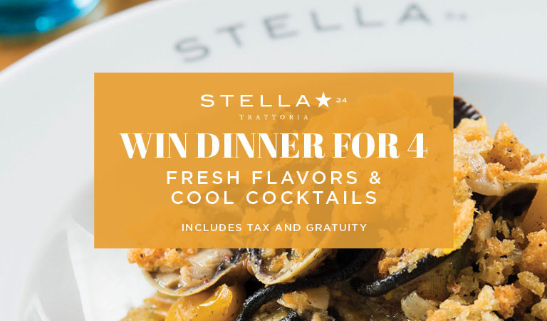 Win Dinner For 4 | Fresh Flavors & Cool Cocktails | Includes Tax and Gratuity
