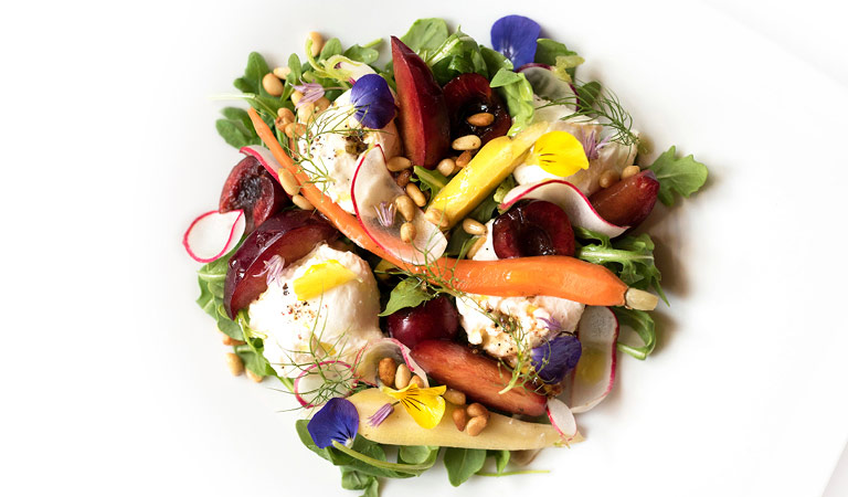 Burrata Salad served at The Grand Tier Restaurant at Lincoln Center in NYC