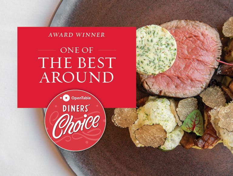 Award Winner, One of the Best Around from Open Table Diners' Choice.