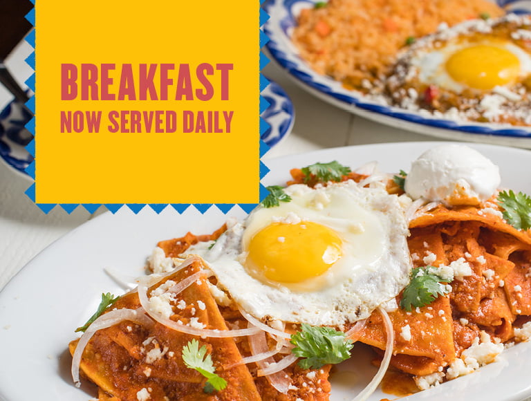 Breakfast now served daily at Tortilla Jo's