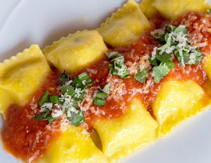 Ravioli served at Lincoln Ristorante in New York City