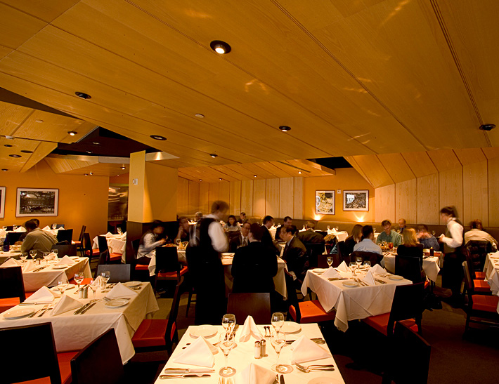 Nick + Stef's Steakhouse dining area in NYC