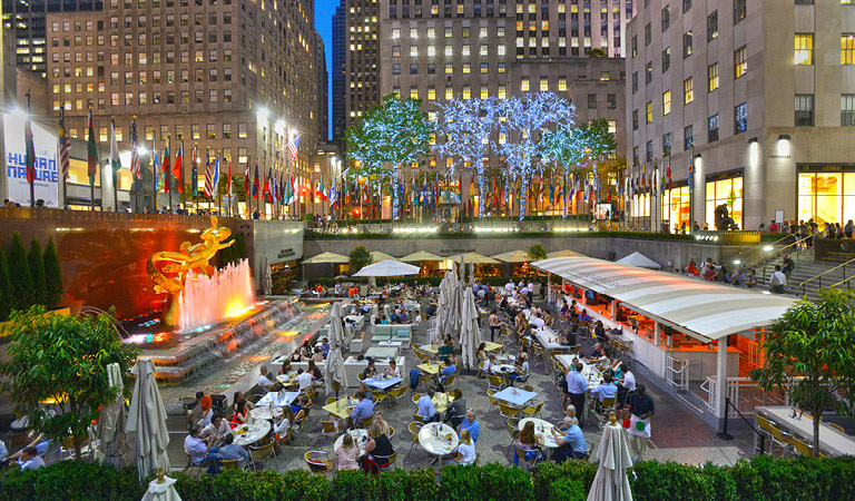 Summer Garden & Bar event space at Rockefeller Center