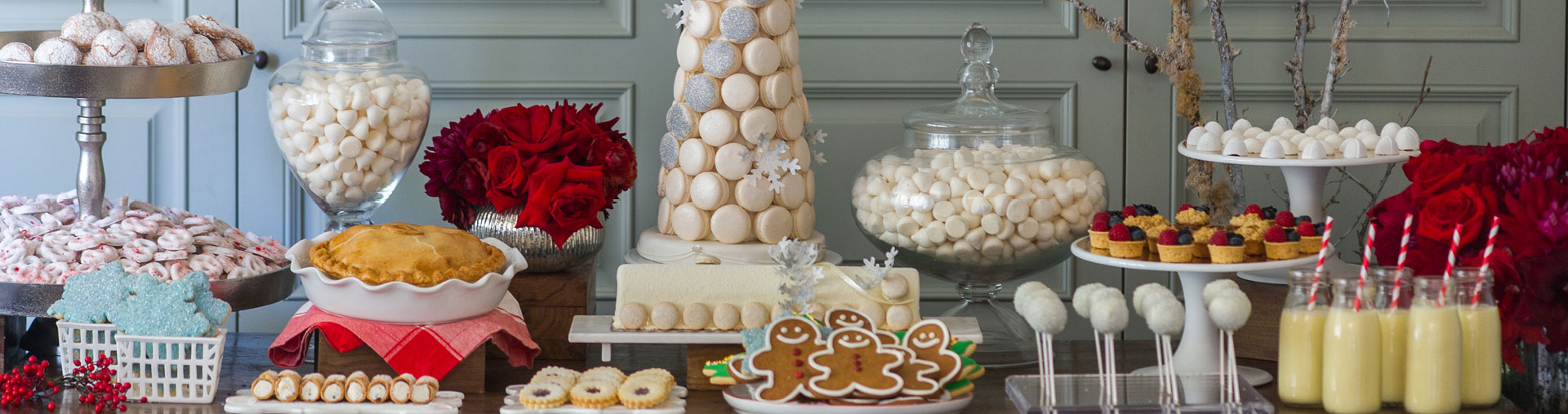 Holiday dessert buffet