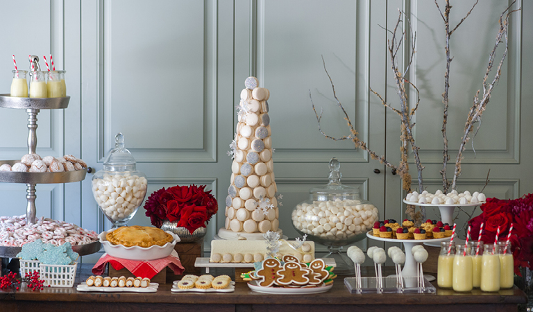 Holiday dessert buffet