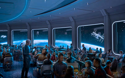 interior view of Space 220 Restaurant